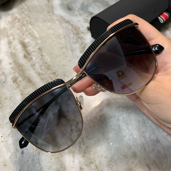 Balmain Upper Brow Bar Sunglasses BL2521 56mm 100% authentic - Picture 2 of 12